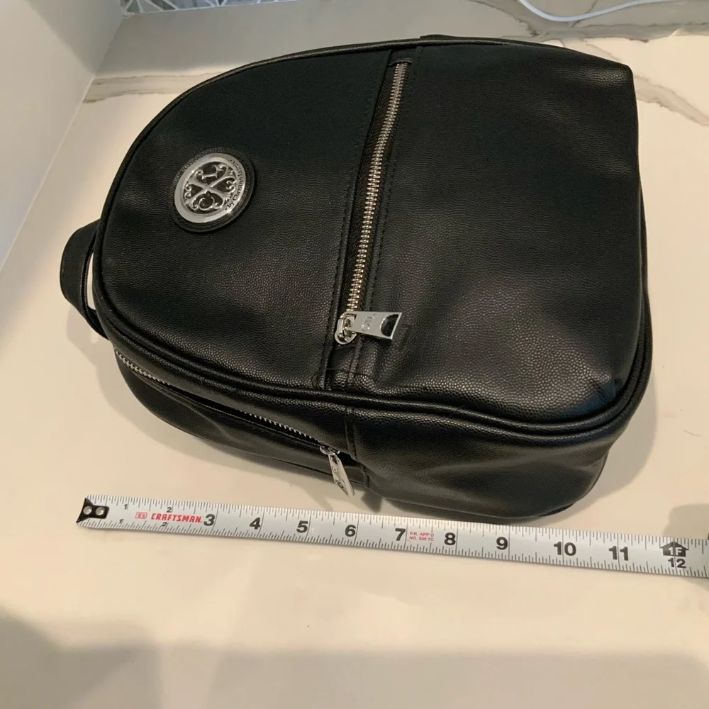 CXL by Christian Lacroix Backpack Black Pine Caviar Faux Leather CXLH24981-BLAK